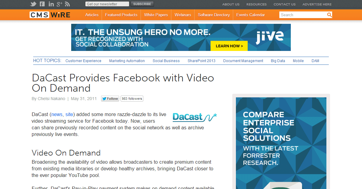 Live Broadcasting and Streaming VOD Hosting Now Available