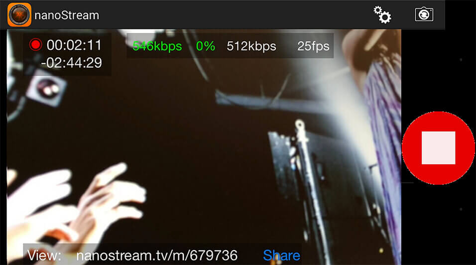 nanostream live streaming app