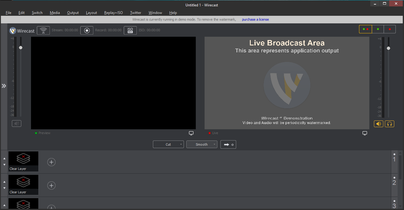 Wirecast live streaming software