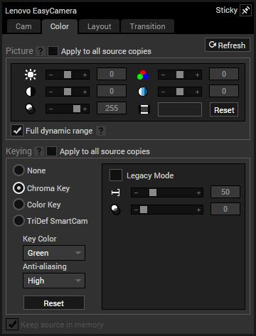 Software Xsplit Chroma Key