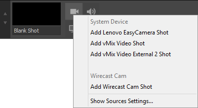 Guida all'applicazione Wirecast Cam