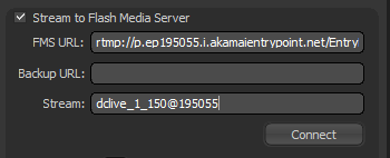 Adobe Flash Media Live encoder