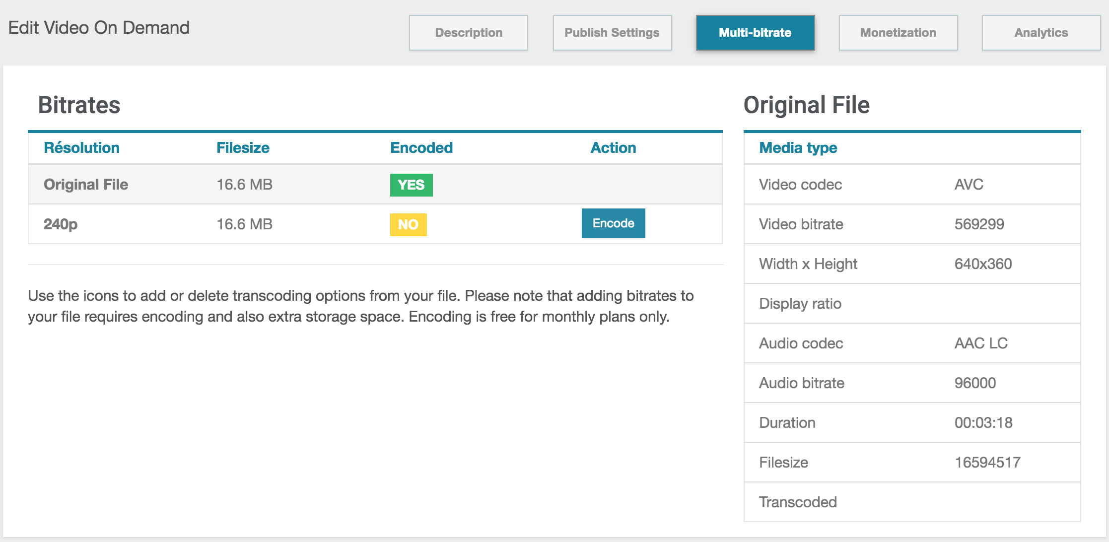 transcodificación de vídeo