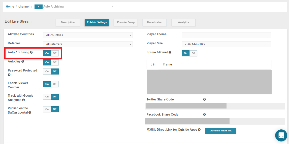 versione beta dell'archiviazione automatica