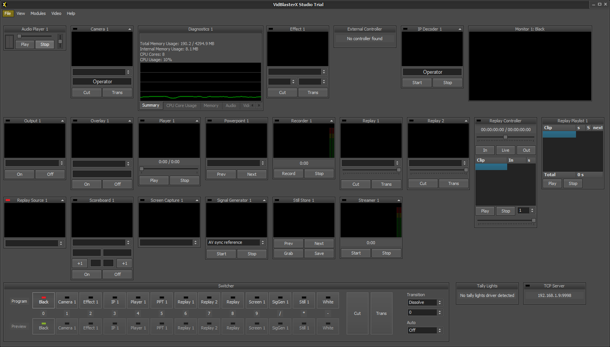 logiciel de diffusion