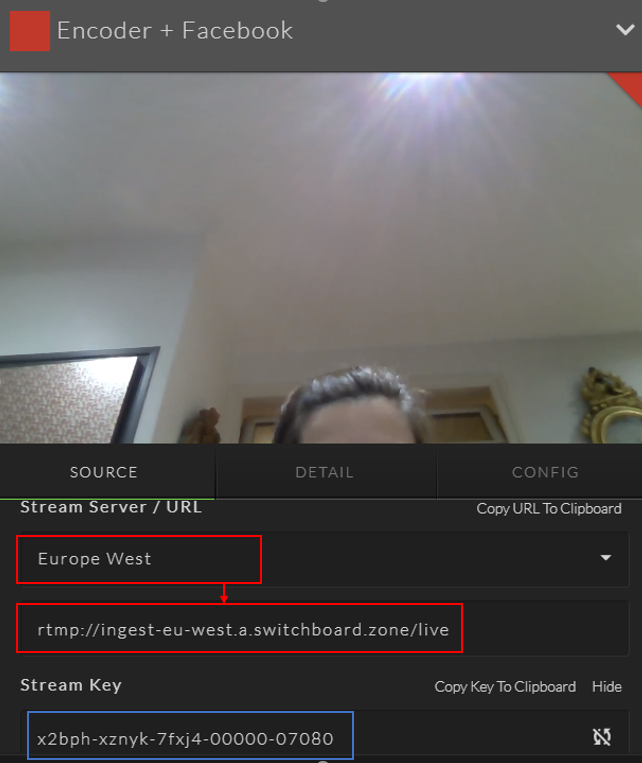 live stream to Facebook