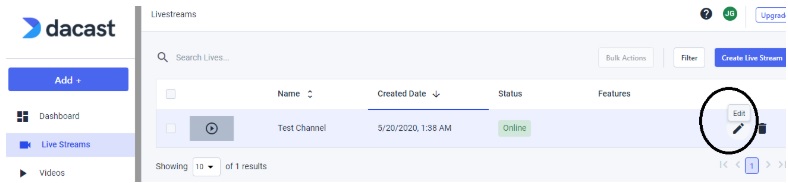 Dacast - Como transmitir em direto com o Wirecast