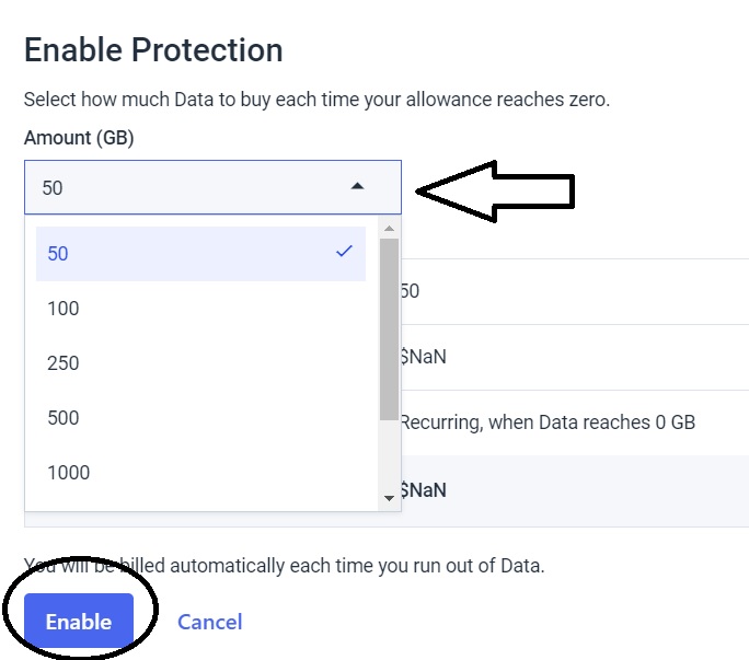 Dacast Overage Protection - ativar a proteção de reprodução