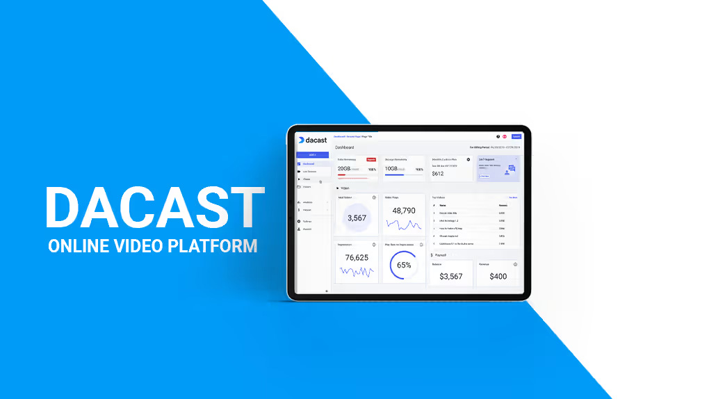 Dacast Online video platform