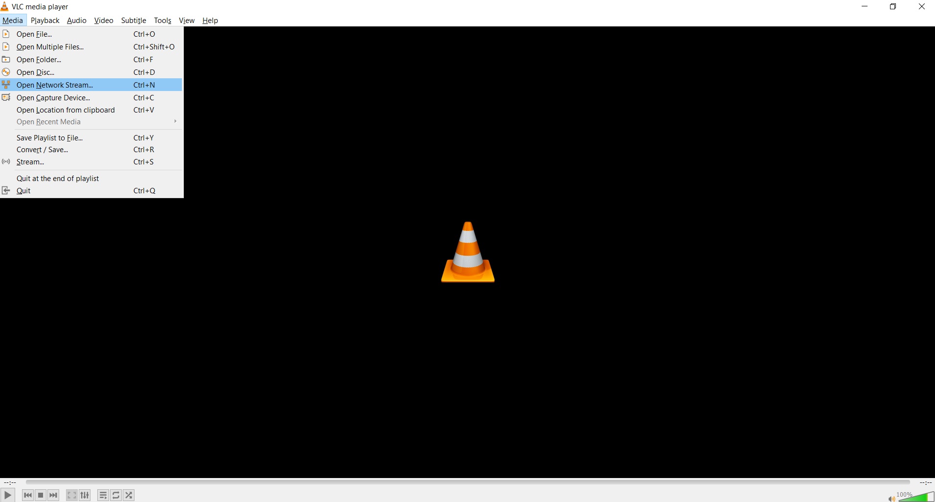 Enlace al reproductor Dacast M3U8 - VLC Media Player