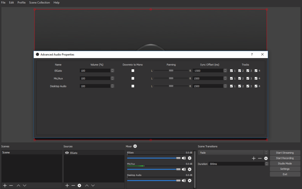 OBS video streaming software