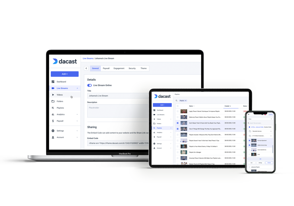 Dacast - Live Streaming Solution