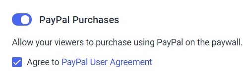 Concordar com o Contrato do utilizador do PayPal.