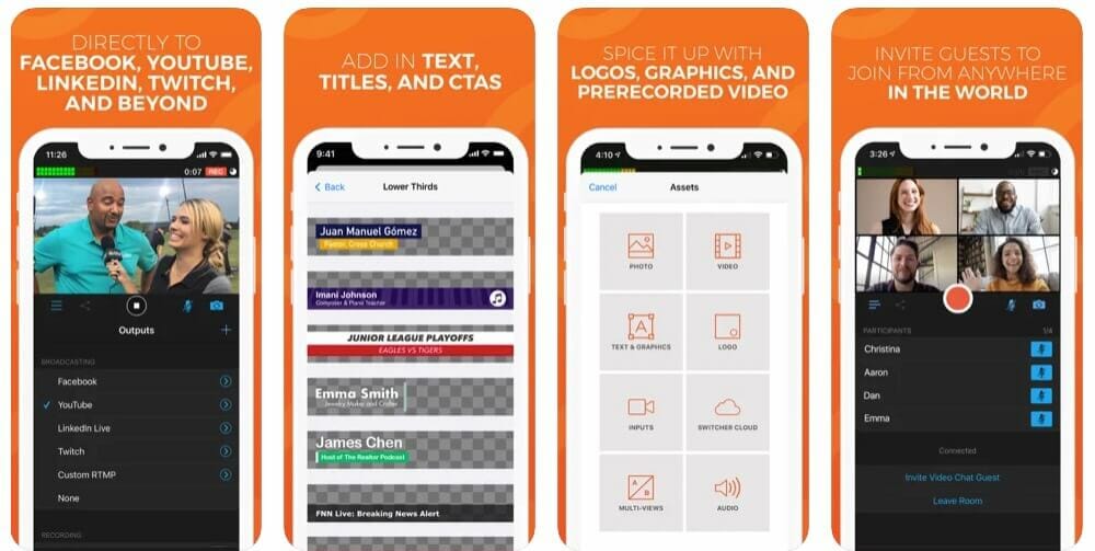 switcher studio live streaming app