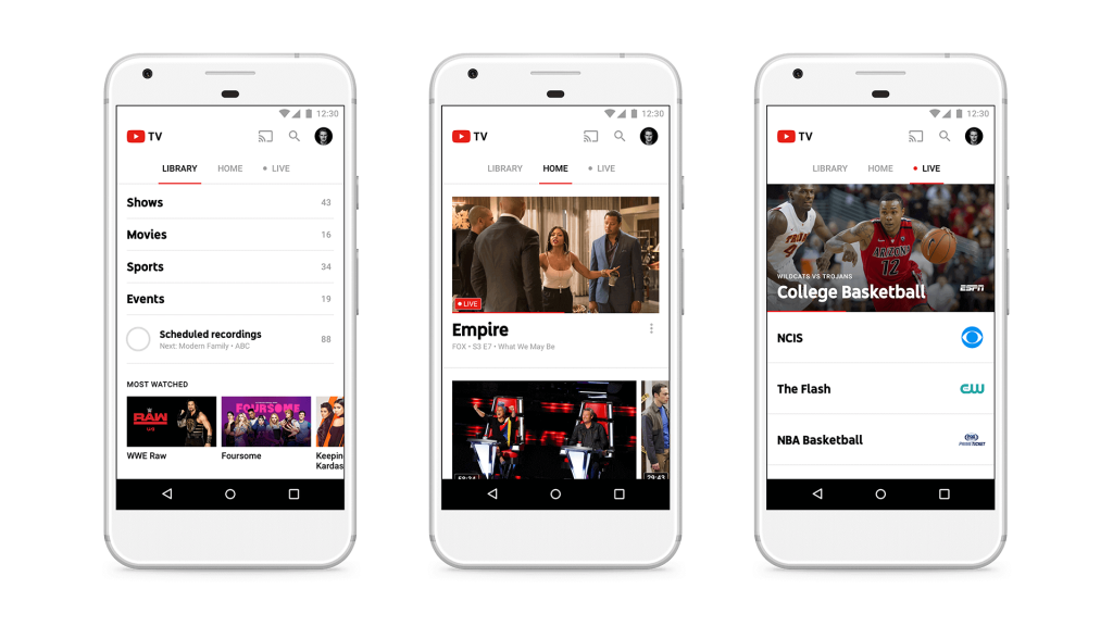 app per lo streaming live di youtube