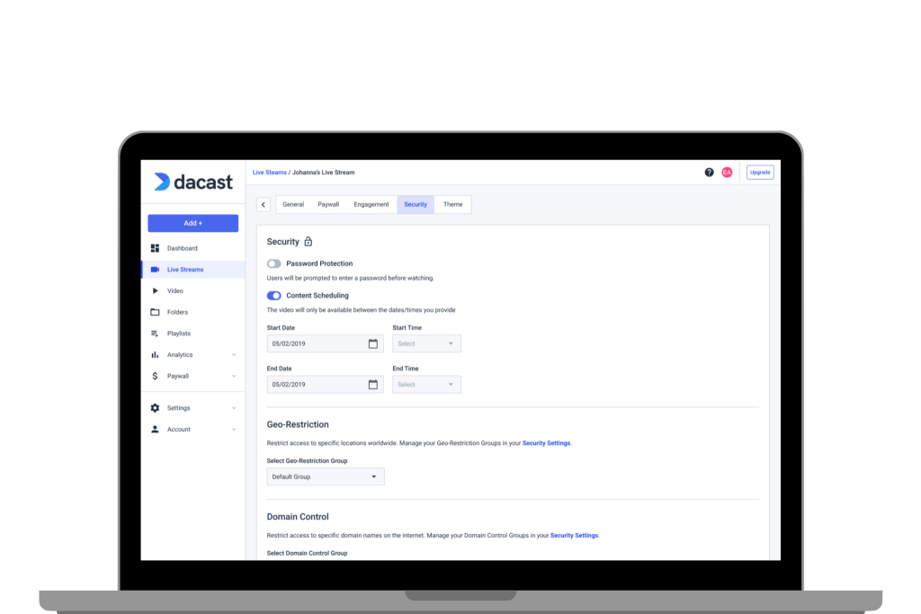 portas de transmissão de vídeo e firewall