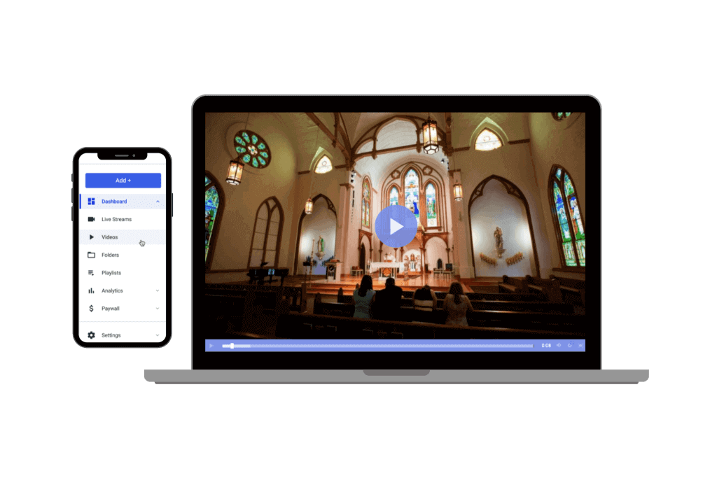plataforma de retransmisión en directo para iglesias