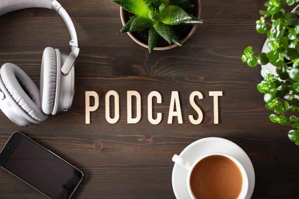 difusão de áudio em podcast