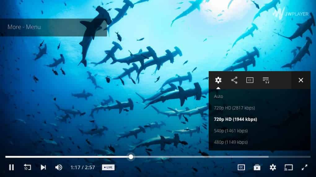 jwplayer lettore video html5