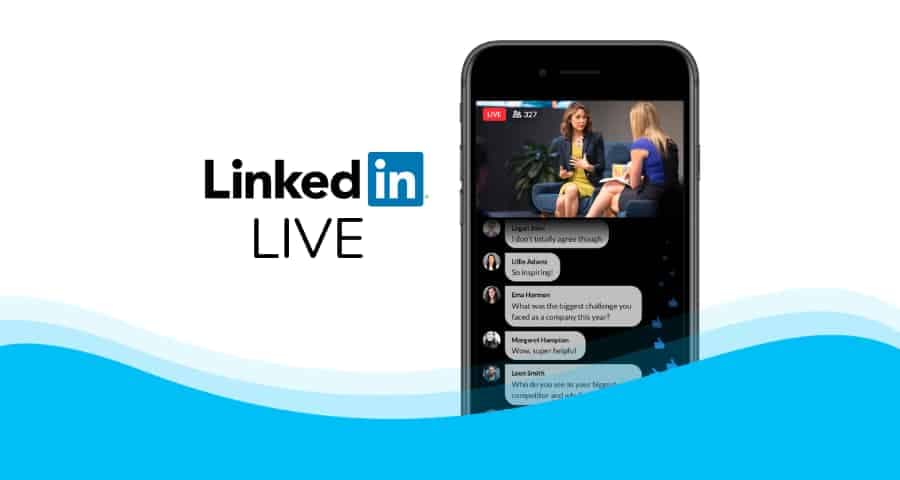 Linkedin live video hosting