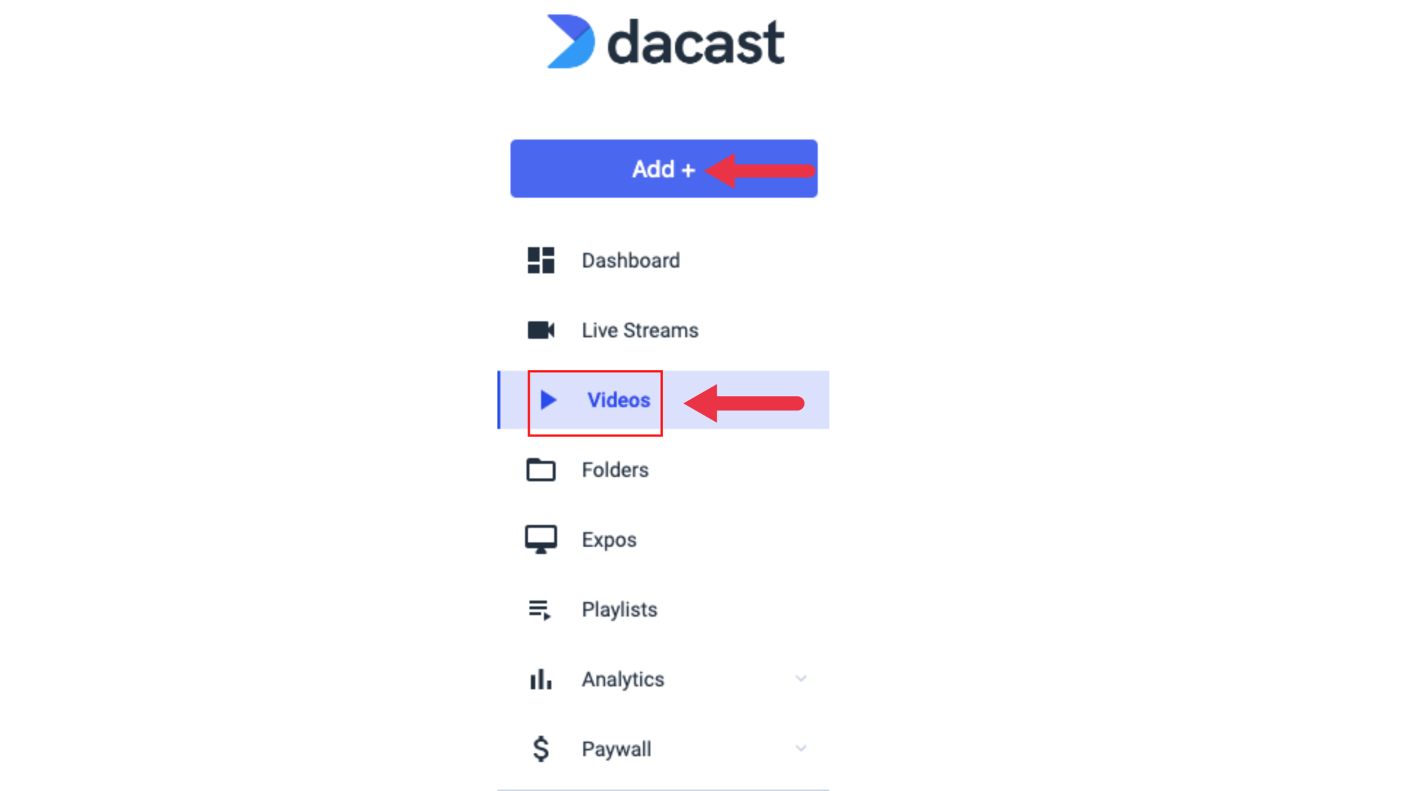 Walkthrough Video On Demand VOD Streaming and Upload Dacast