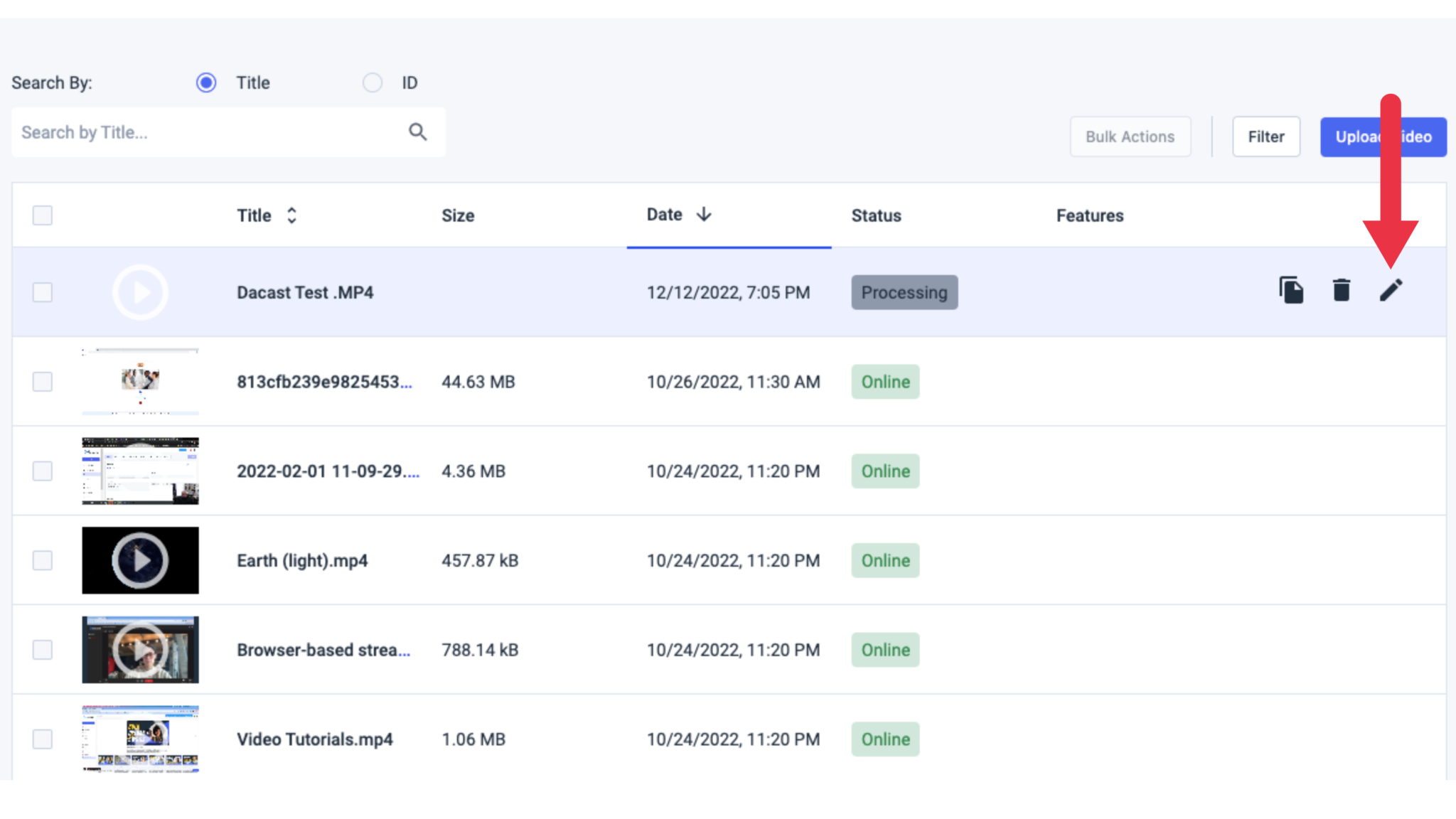 Walkthrough Video On Demand VOD Streaming and Upload Dacast