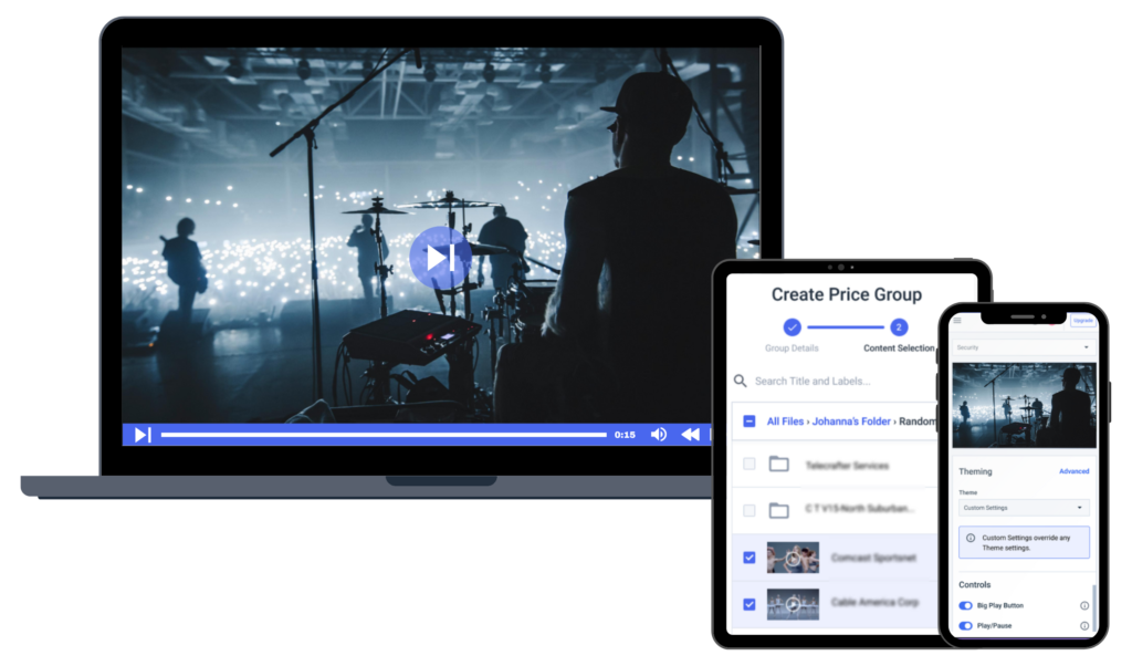 Piattaforma di live streaming per audio e video
