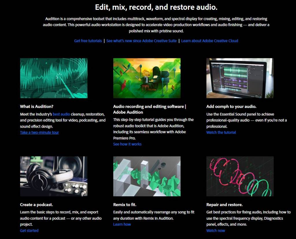 Adobe Audition est l'un des meilleurs logiciels d'enregistrement de podcasts.