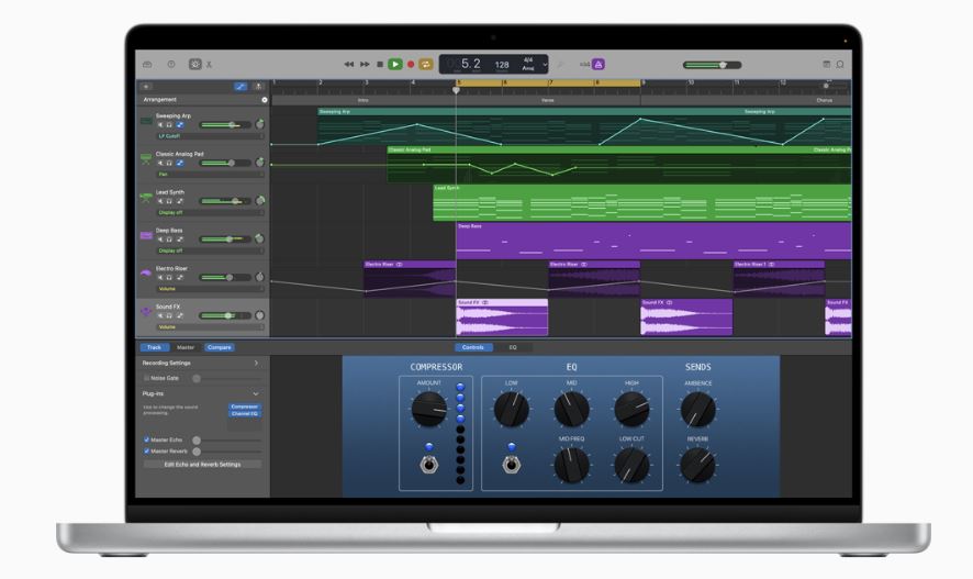 Aunque no esté diseñado específicamente para grabar podcasts, Garage Band es un software de grabación de audio decente.