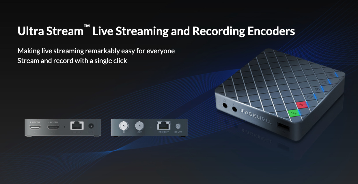 Codificadores de grabación y transmisión en directo Ultra Stream™.